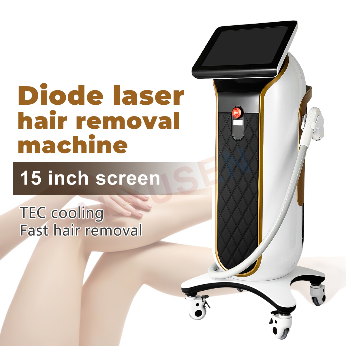 Профессиональное удаление волос 808нм диодный лазер 808нм диодный лазерный аппарат для удаления волос